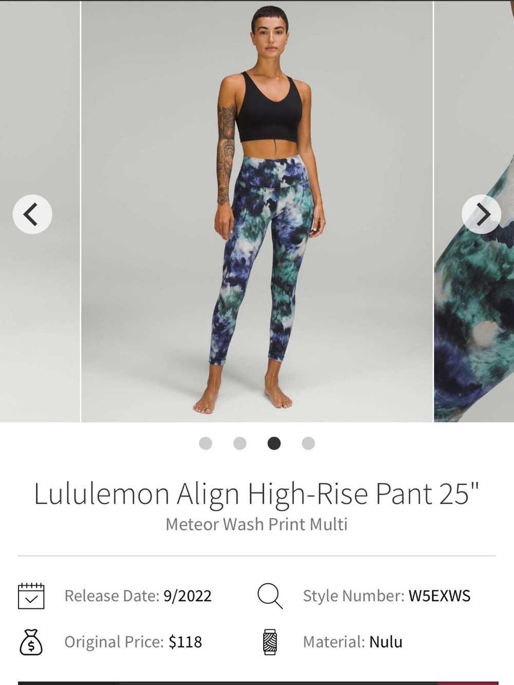 lululemon athletica Align High-Rise 25" Leggings - Meteor Wash Multi